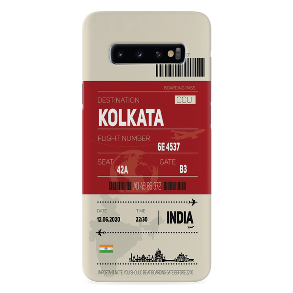 Kolkata ticket Printed Slim Cases and Cover for Galaxy S10 Plus