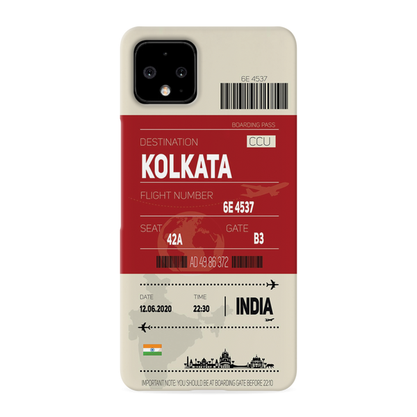 Kolkata ticket Printed Slim Cases and Cover for Pixel 4