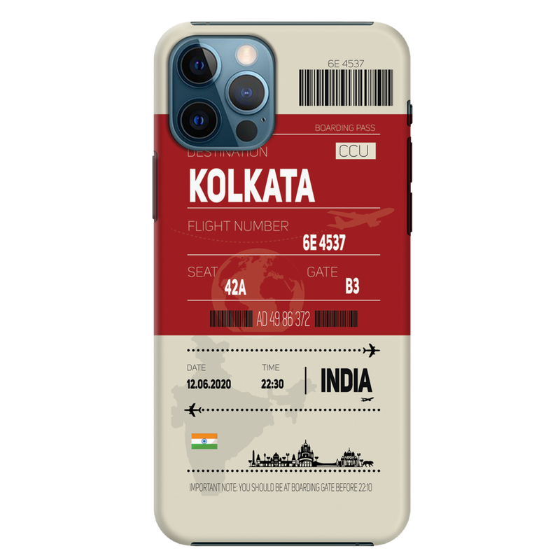 Kolkata ticket Printed Slim Cases and Cover for iPhone 12 Pro Max