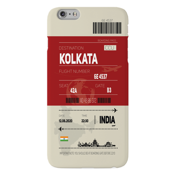 Kolkata ticket Printed Slim Cases and Cover for iPhone 6 Plus