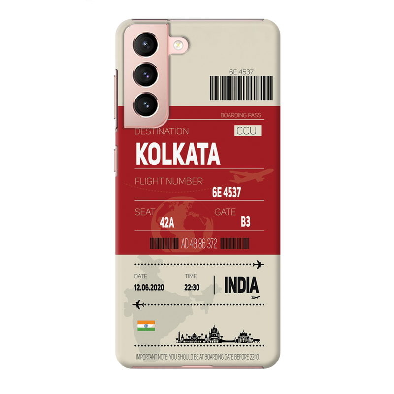 Kolkata ticket Printed Slim Cases and Cover for Galaxy S21