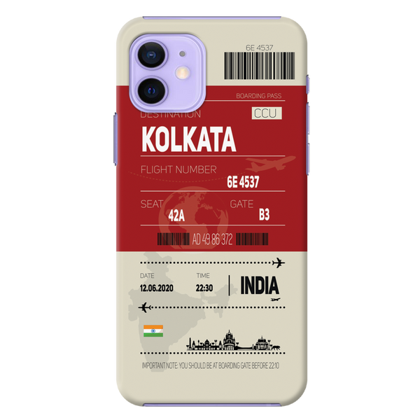 Kolkata ticket Printed Slim Cases and Cover for iPhone 12 Mini