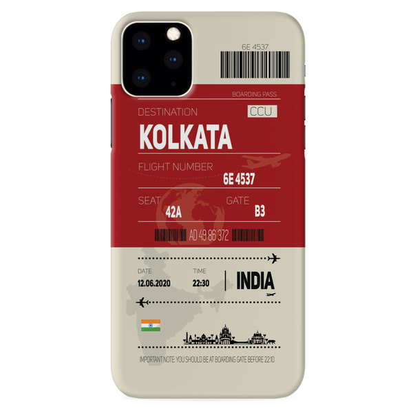 Kolkata ticket Printed Slim Cases and Cover for iPhone 11 Pro