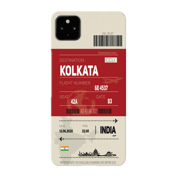 Kolkata ticket Printed Slim Cases and Cover for Pixel 4A