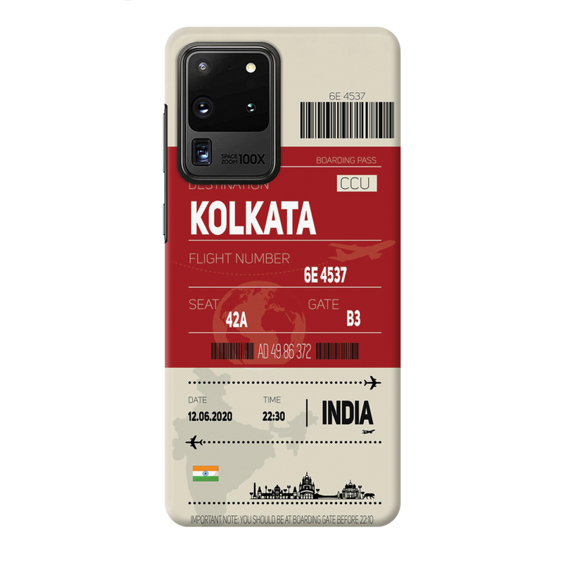 Kolkata ticket Printed Slim Cases and Cover for Galaxy S20 Ultra