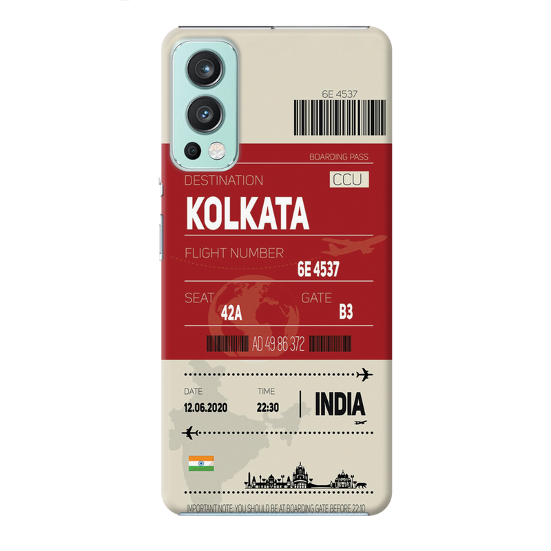 Kolkata ticket Printed Slim Cases and Cover for OnePlus Nord 2
