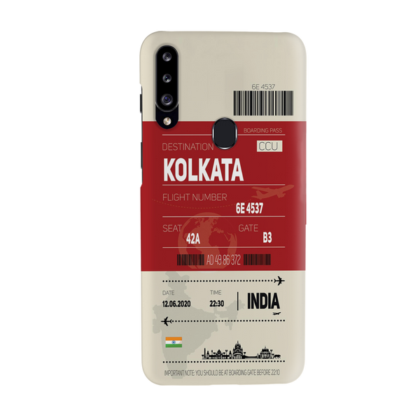 Kolkata ticket Printed Slim Cases and Cover for Galaxy A20S