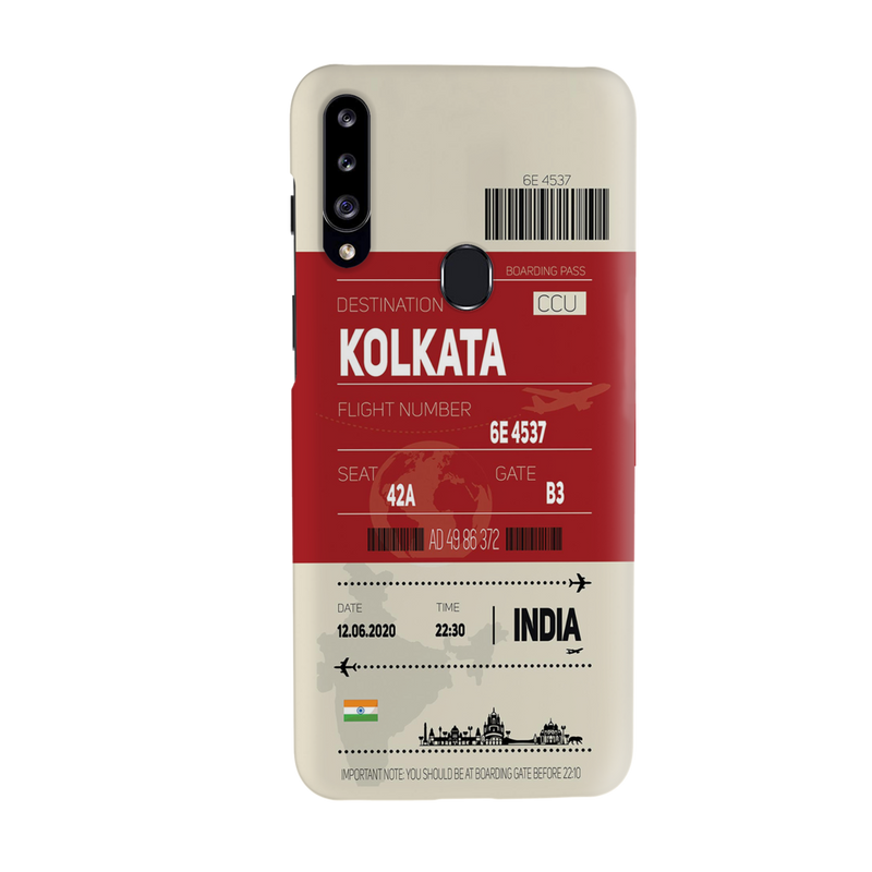 Kolkata ticket Printed Slim Cases and Cover for Galaxy A20S