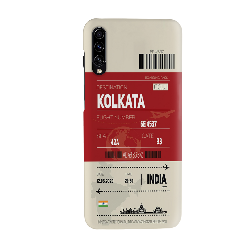 Kolkata ticket Printed Slim Cases and Cover for Galaxy A70