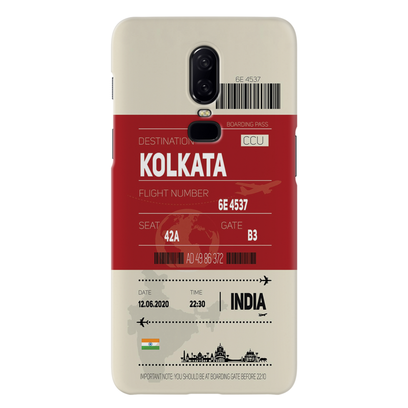 Kolkata ticket Printed Slim Cases and Cover for OnePlus 6