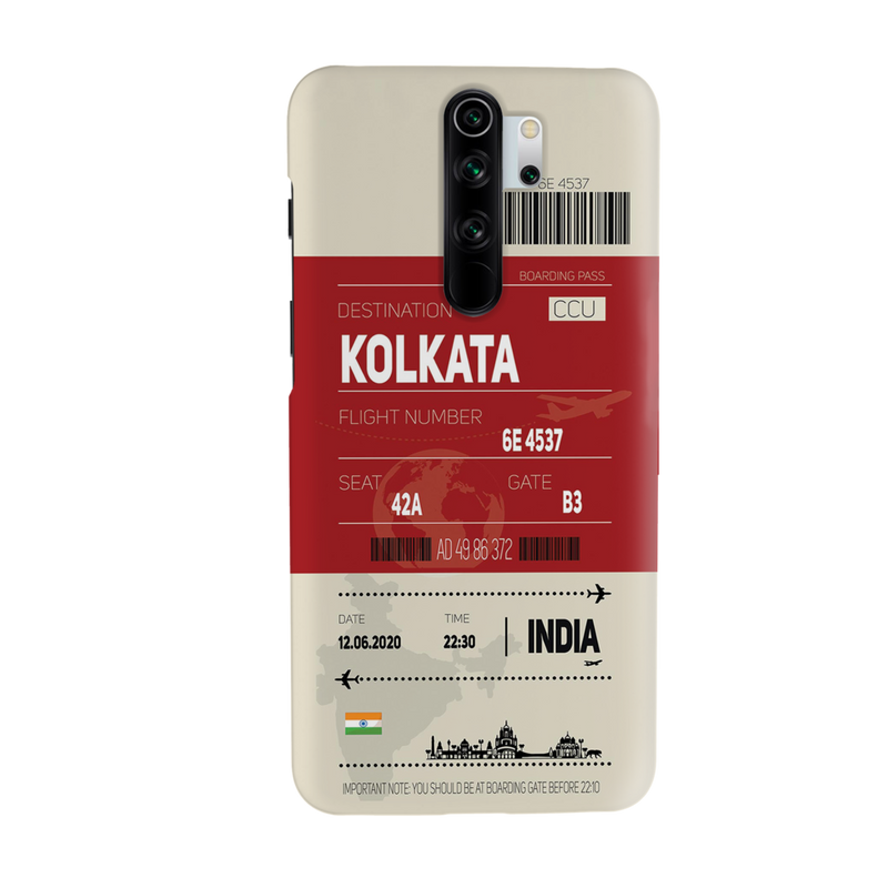 Kolkata ticket Printed Slim Cases and Cover for Redmi Note 8 Pro