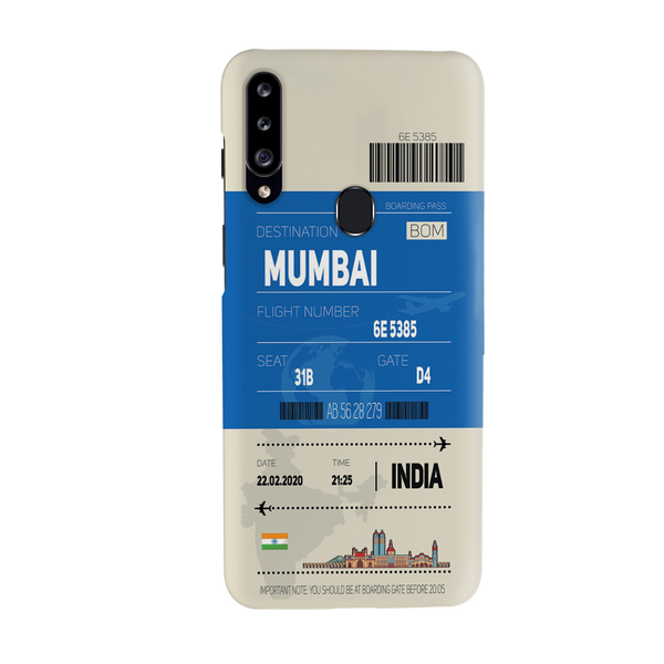 Mumbai ticket Printed Slim Cases and Cover for Galaxy A20S