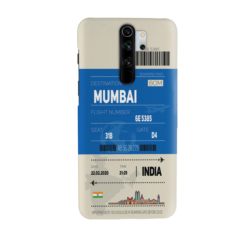 Mumbai ticket Printed Slim Cases and Cover for Redmi Note 8 Pro