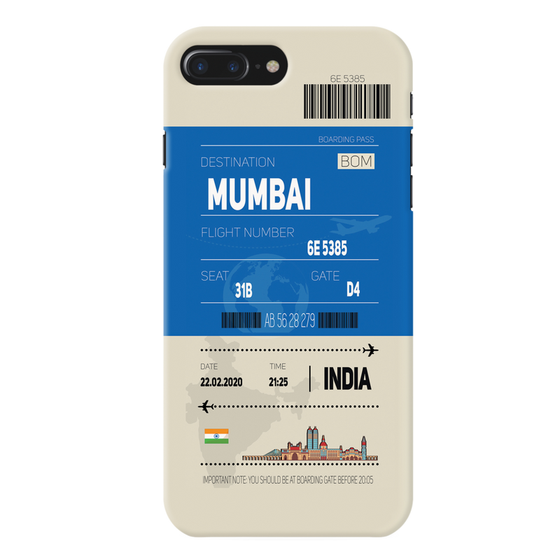 Mumbai ticket Printed Slim Cases and Cover for iPhone 7 Plus