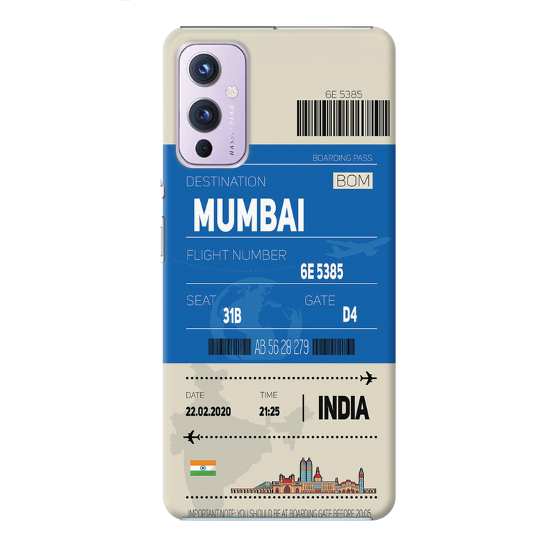 Mumbai ticket Printed Slim Cases and Cover for OnePlus 9