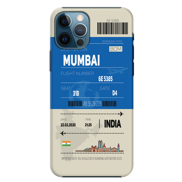 Mumbai ticket Printed Slim Cases and Cover for iPhone 12 Pro Max