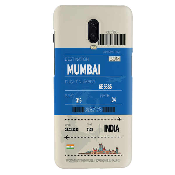 Mumbai ticket Printed Slim Cases and Cover for OnePlus 6T