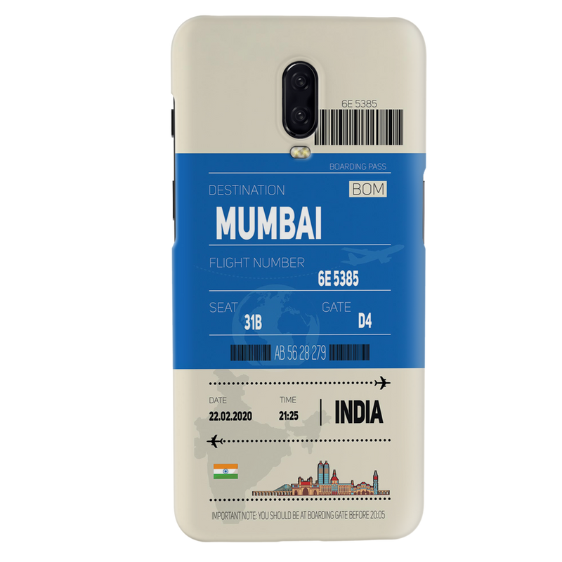 Mumbai ticket Printed Slim Cases and Cover for OnePlus 6T