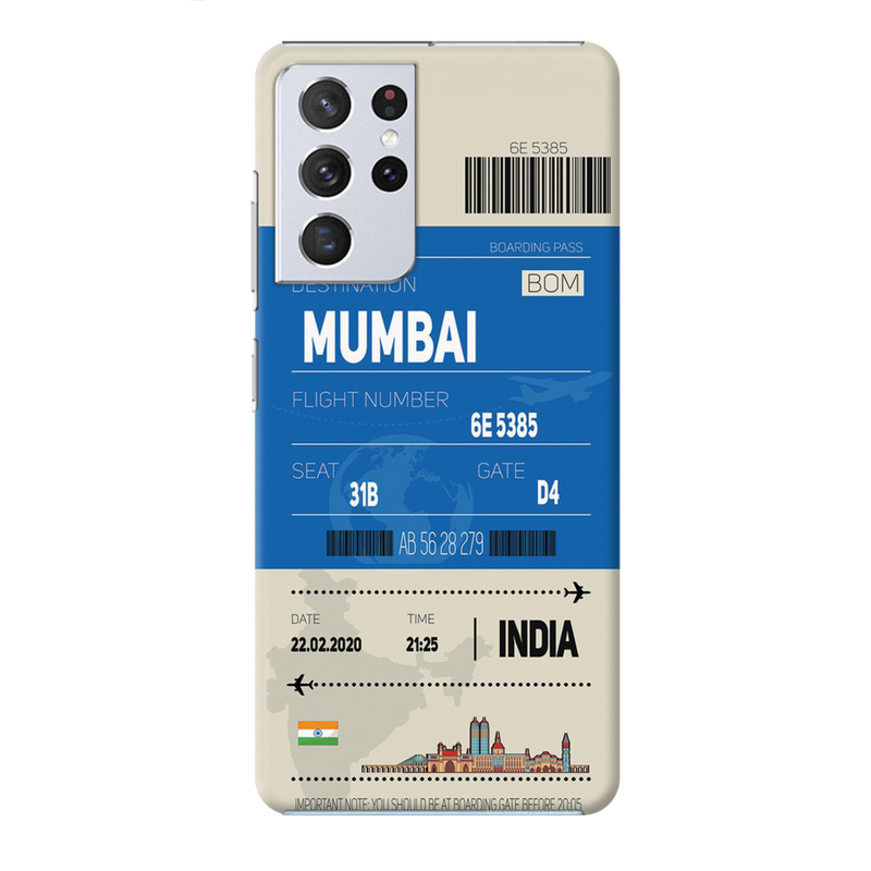 Mumbai ticket Printed Slim Cases and Cover for Galaxy S21 Ultra