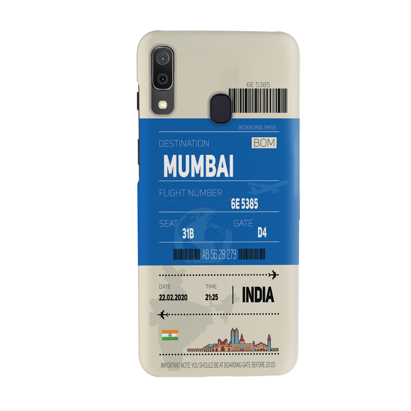 Mumbai ticket Printed Slim Cases and Cover for Galaxy A30