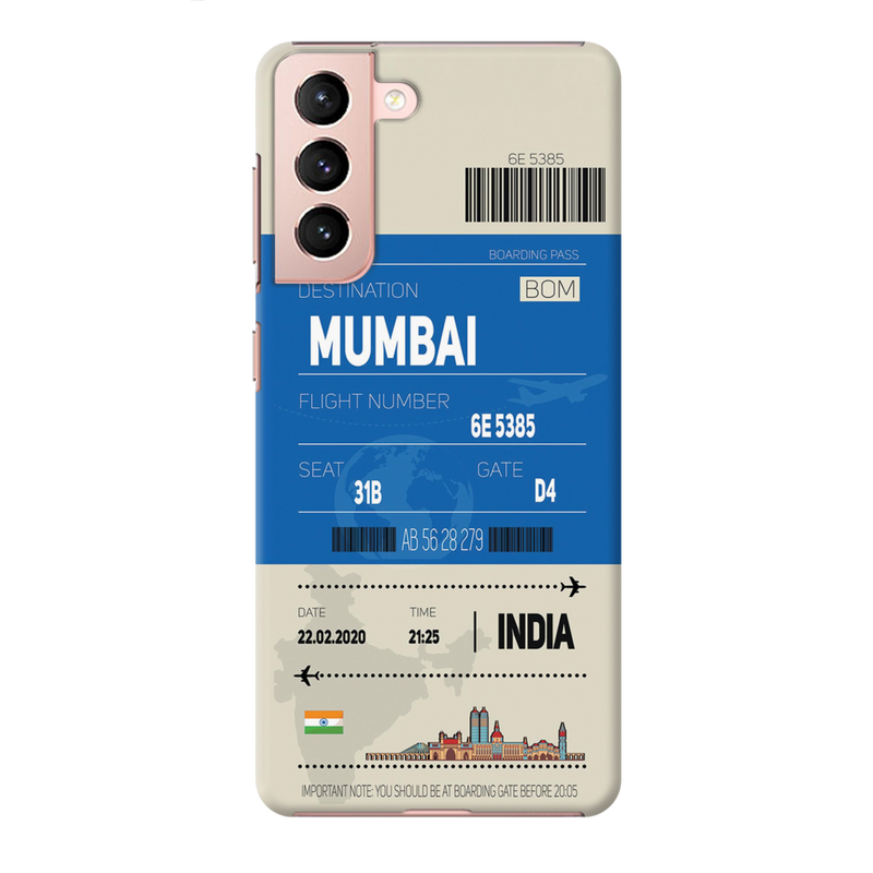 Mumbai ticket Printed Slim Cases and Cover for Galaxy S21