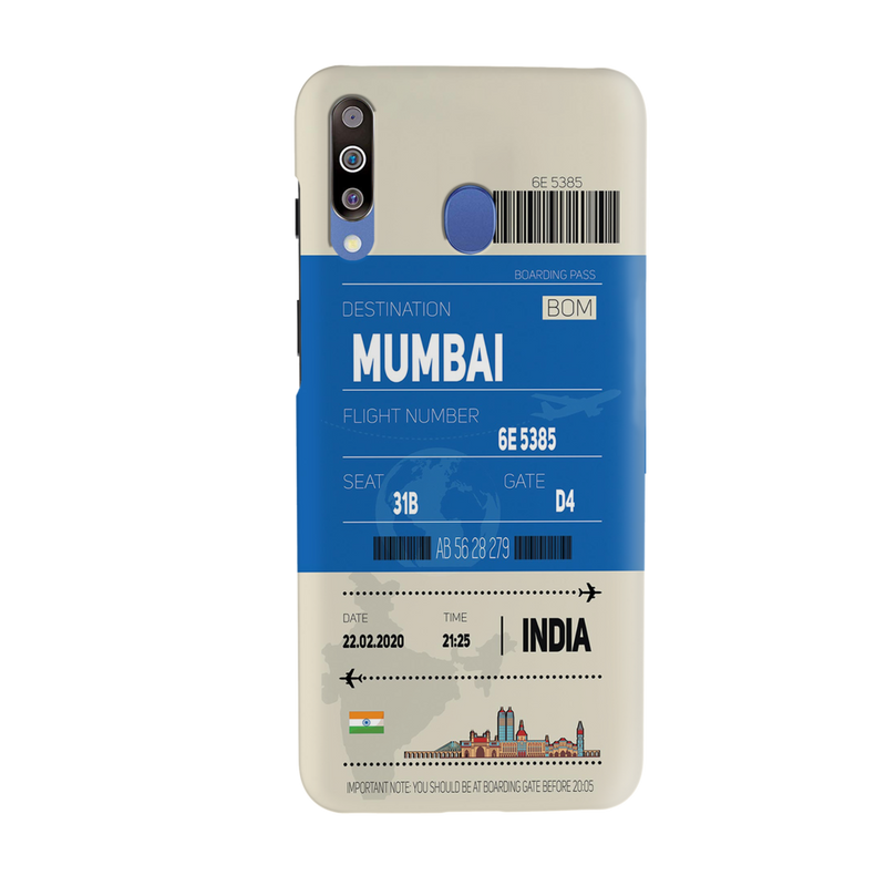 Mumbai ticket Printed Slim Cases and Cover for Galaxy M30