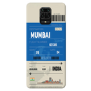 Mumbai ticket Printed Slim Cases and Cover for Redmi Note 9 Pro Max