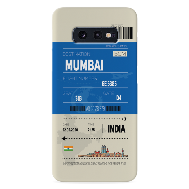 Mumbai ticket Printed Slim Cases and Cover for Galaxy S10E