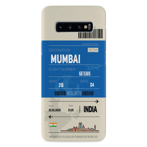 Mumbai ticket Printed Slim Cases and Cover for Galaxy S10 Plus