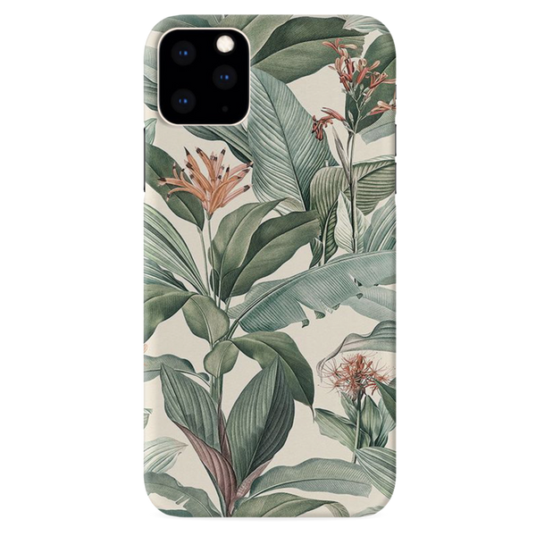 Green Leafs Printed Slim Cases and Cover for iPhone 11 Pro
