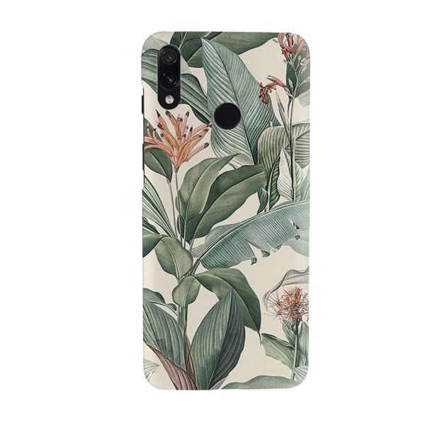 Green Leafs Printed Slim Cases and Cover for Redmi Note 7 Pro