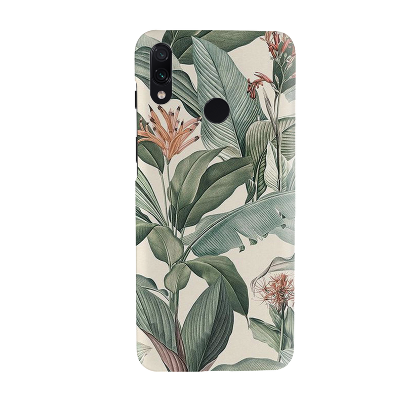 Green Leafs Printed Slim Cases and Cover for Redmi Note 7 Pro