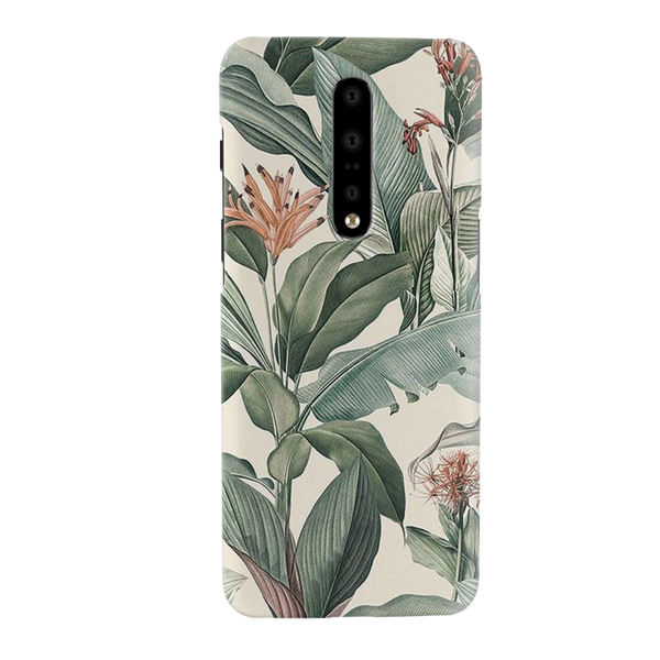 Green Leafs Printed Slim Cases and Cover for OnePlus 7 Pro