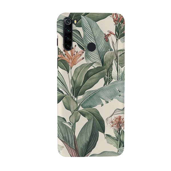 Green Leafs Printed Slim Cases and Cover for Redmi Note 8