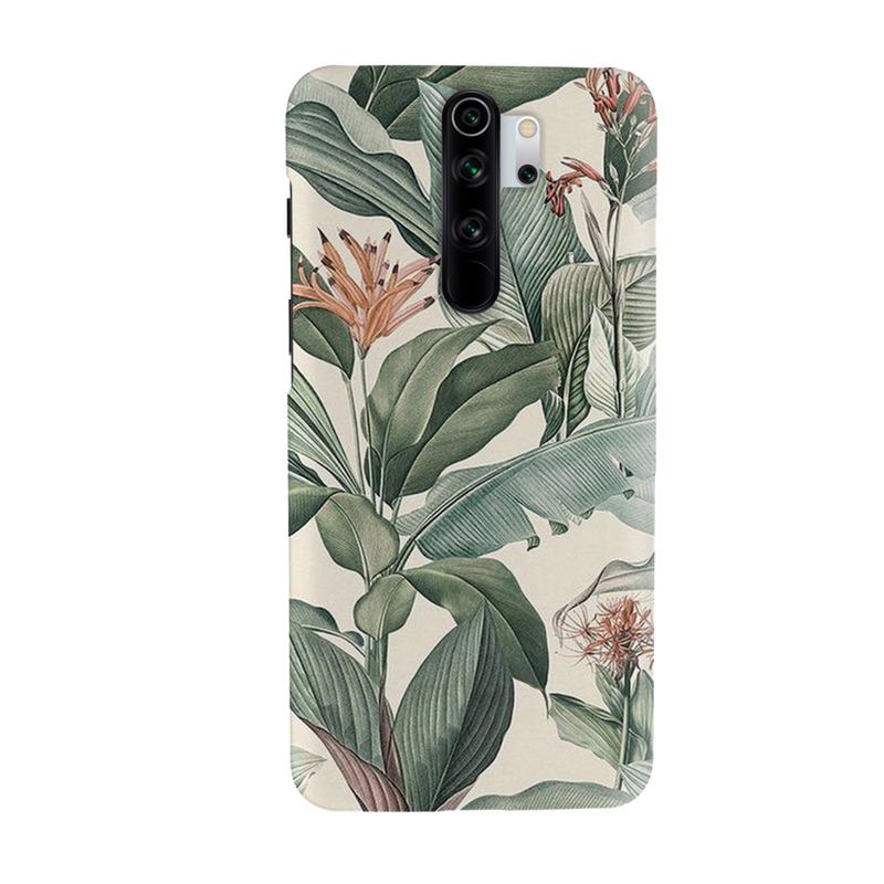 Green Leafs Printed Slim Cases and Cover for Redmi Note 8 Pro