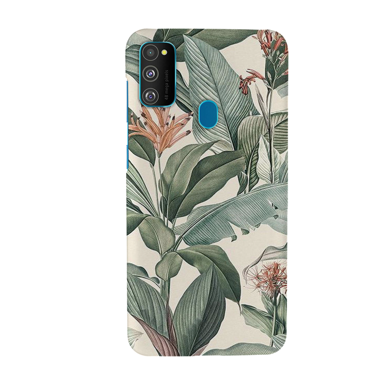 Green Leafs Printed Slim Cases and Cover for Galaxy M30S