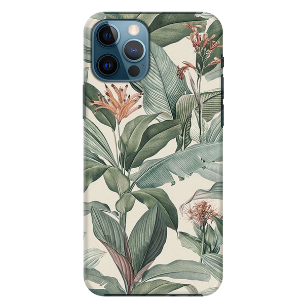 Green Leafs Printed Slim Cases and Cover for iPhone 12 Pro Max