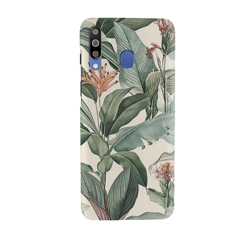 Green Leafs Printed Slim Cases and Cover for Galaxy M30