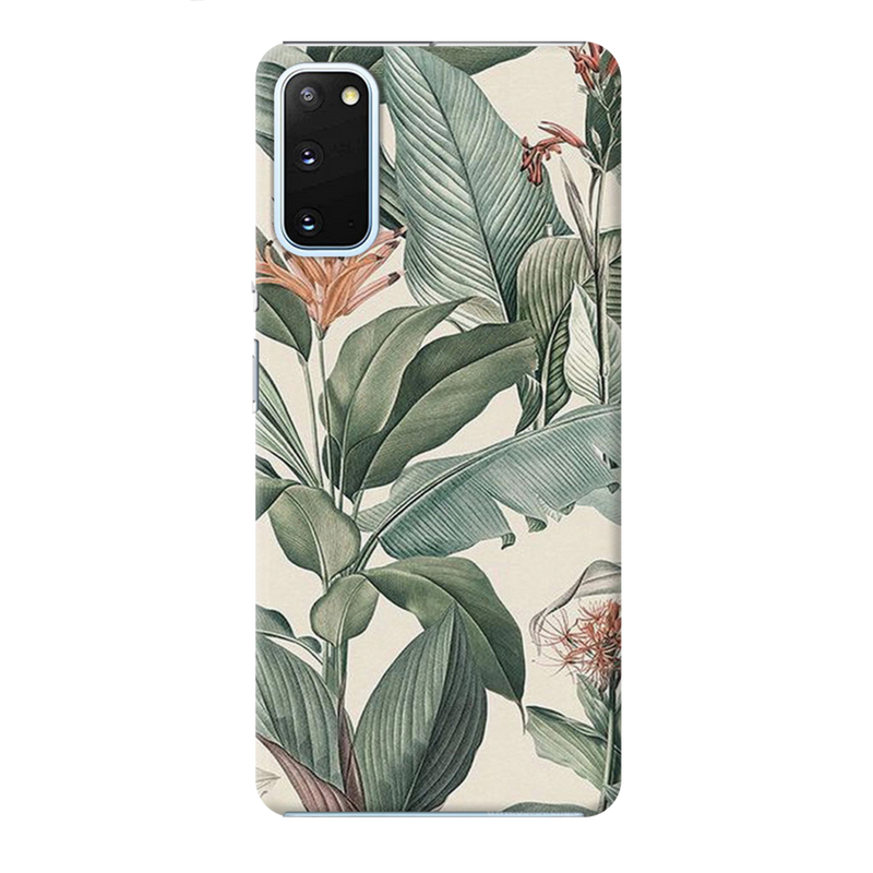 Green Leafs Printed Slim Cases and Cover for Galaxy S20 Plus