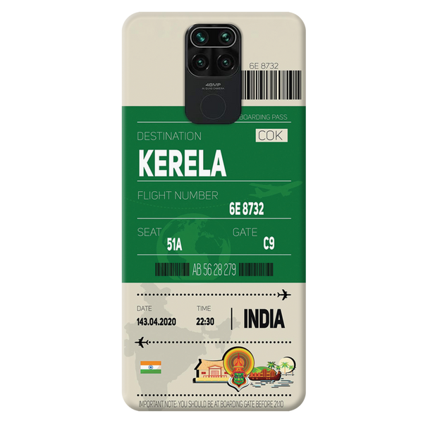 Kerala ticket Printed Slim Cases and Cover for Redmi Note 9