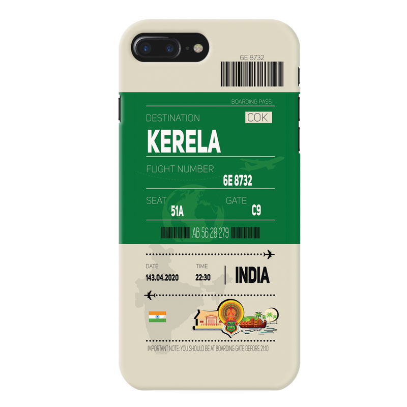Kerala ticket Printed Slim Cases and Cover for iPhone 7 Plus