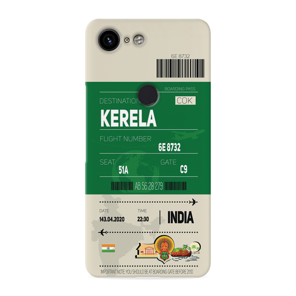 Kerala ticket Printed Slim Cases and Cover for Pixel 3