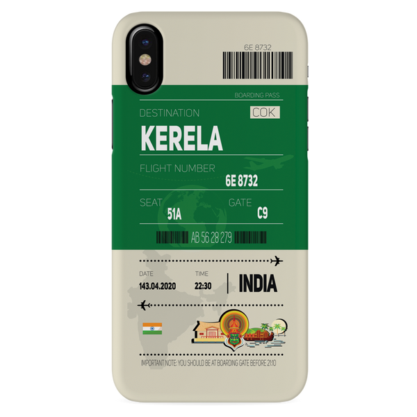 Kerala ticket Printed Slim Cases and Cover for iPhone XS