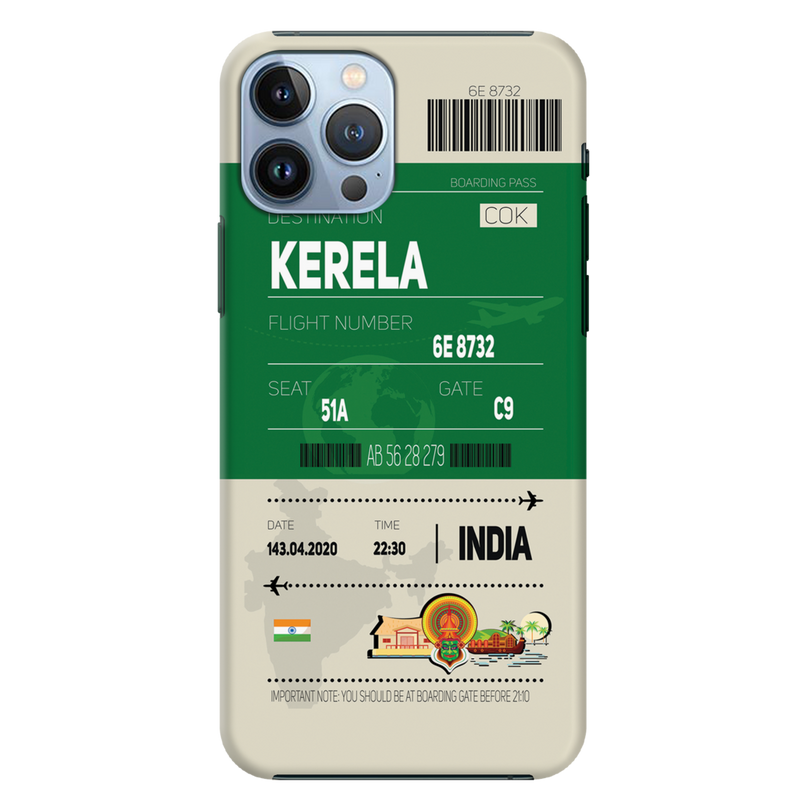 Kerala ticket Printed Slim Cases and Cover for iPhone 13 Pro