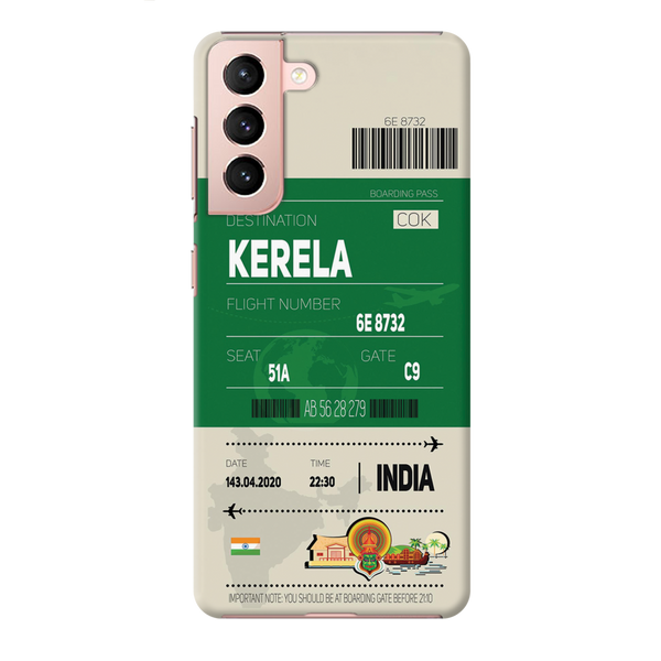 Kerala ticket Printed Slim Cases and Cover for Galaxy S21