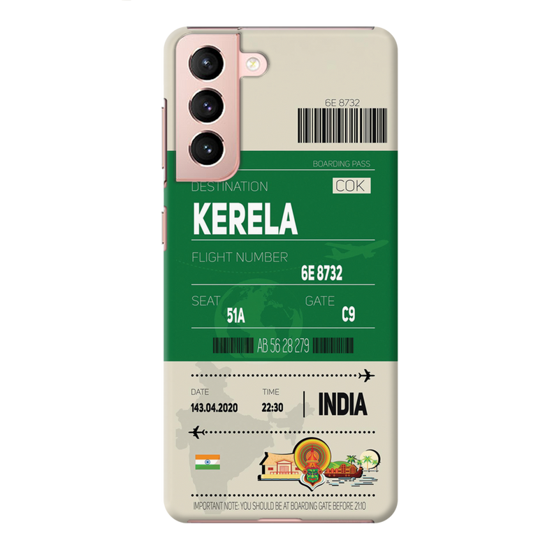 Kerala ticket Printed Slim Cases and Cover for Galaxy S21