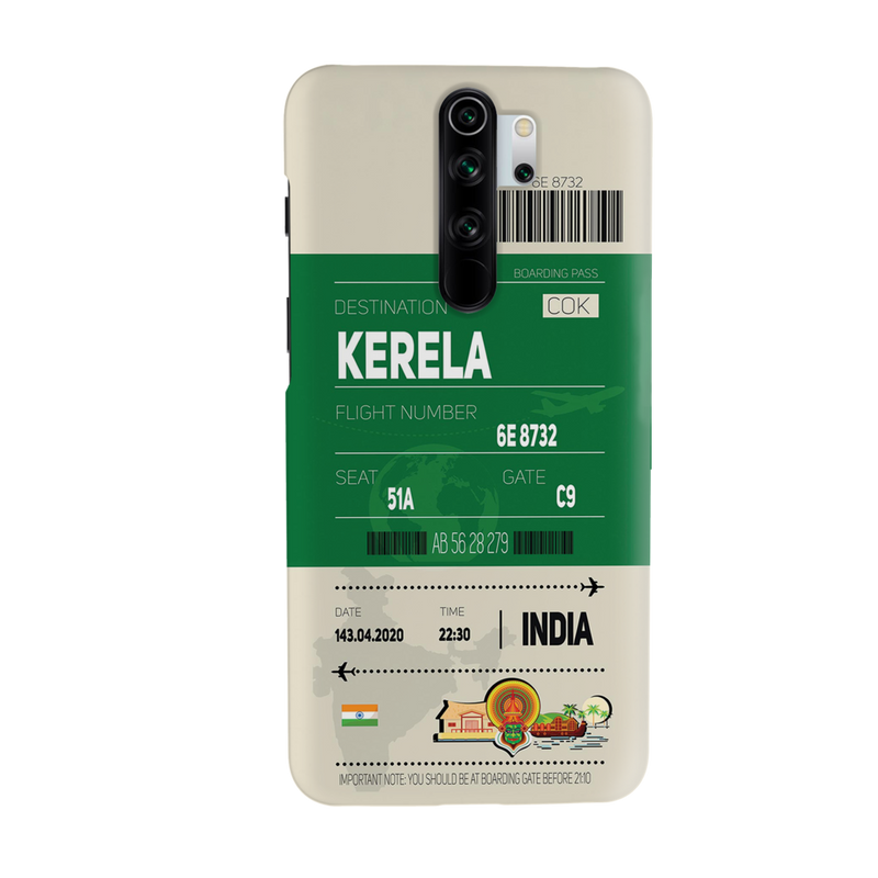 Kerala ticket Printed Slim Cases and Cover for Redmi Note 8 Pro