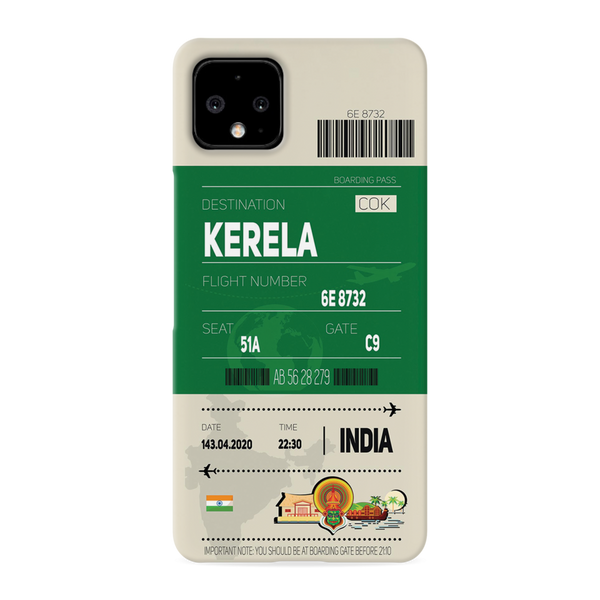 Kerala ticket Printed Slim Cases and Cover for Pixel 4XL