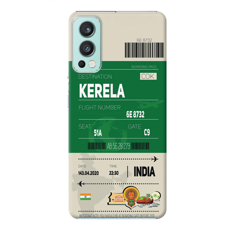 Kerala ticket Printed Slim Cases and Cover for OnePlus Nord 2