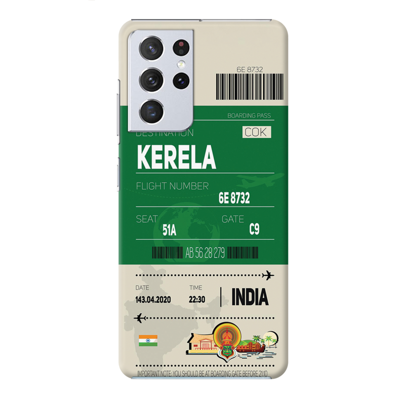 Kerala ticket Printed Slim Cases and Cover for Galaxy S21 Ultra
